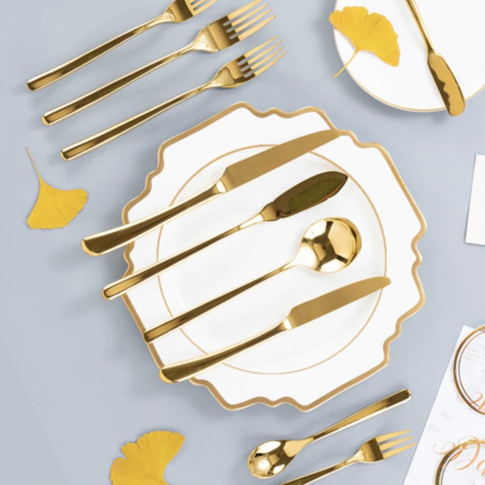Luxury Flower Dinner Plate Set